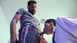 Deep throat gay daddy porn tube